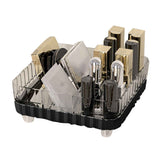 Makeup Organizer with Multiple Compartments Anti Slip Plastic Vanity Makeup Organizer for Cosmetics Lipsticks Jewelry Transparent Black In Australia - Darrahopens