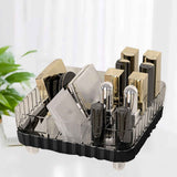 Makeup Organizer with Multiple Compartments Anti Slip Plastic Vanity Makeup Organizer for Cosmetics Lipsticks Jewelry Transparent Black In Australia - Darrahopens