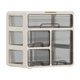 Desk Organizer with Drawer Plastic Desk Storage Box Desktop Organization for Home Collection Cosmetics Office Supplies Cream 3 Layer In Australia - Darrahopens