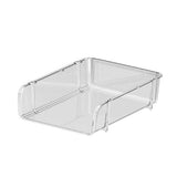 Transparent Desktop Stationery Organizer Stackable Stationery Files Storage Shelf Desktop Organizer L 26.5x33.2x8.5cm In Australia - Darrahopens