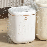 Automatic Trash Can 20L Touchless Sensor Easy Clean PP Waterproof Electric Garbage Bin for Kitchen Bathroom White Golden Battery Powered