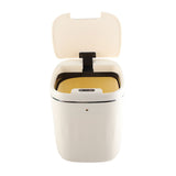 Automatic Trash Can 20L Touchless Sensor Easy Clean PP Waterproof Electric Garbage Bin for Kitchen Bathroom Cream White Battery Free