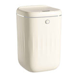 Automatic Trash Can 20L Touchless Sensor Easy Clean PP Waterproof Electric Garbage Bin for Kitchen Bathroom Cream White Battery Powered In Australia - Darrahopens