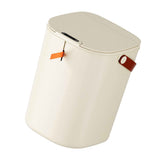 20L Sensor Trash Can with Handle ABS Automatic Induction Touchless Garbage Can for Bathroom Cream Color