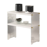 Coffee Mug Storage Shelf Stable Support Large Capacity Countertop Organizer for Living Room Bedroom White 2 Tier In Australia - Darrahopens