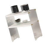 Coffee Mug Storage Shelf Stable Support Large Capacity Countertop Organizer for Living Room Bedroom White 2 Tier In Australia - Darrahopens