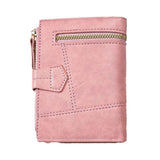 Women Wallet PU Leather Short Small Size Multiple Slots Card Holder Coin Purse for Daily Life Pink In Australia - Darrahopens