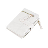 Women Wallet PU Leather Short Small Size Multiple Slots Card Holder Coin Purse for Daily Life White