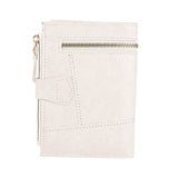 Women Wallet PU Leather Short Small Size Multiple Slots Card Holder Coin Purse for Daily Life White