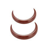 2Pcs Moon Hair Fork ABS Decorative Portable Moon Hairpin Hair Stick for Daily Shopping Cosplays Brown