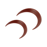 2Pcs Moon Hair Fork ABS Decorative Portable Moon Hairpin Hair Stick for Daily Shopping Cosplays Brown