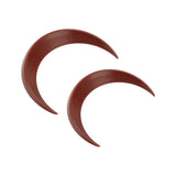 2Pcs Moon Hair Fork ABS Decorative Portable Moon Hairpin Hair Stick for Daily Shopping Cosplays Brown