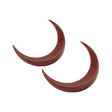 2Pcs Moon Hair Fork ABS Decorative Portable Moon Hairpin Hair Stick for Daily Shopping Cosplays Brown