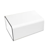 Press Type Trash Can with Cover 15L Capacity Plastic Garbage Bin for Bathroom Toilet Kitchen White