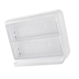 Wall Mounted Coffee Capsule Holder Clear Acrylic Compact Tea Bag Storage Rack for Office S One Layer Without Grid + One Layer with Three Compartments