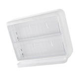 Wall Mounted Coffee Capsule Holder Clear Acrylic Compact Tea Bag Storage Rack for Office S One Layer Without Grid + One Layer with Three Compartments