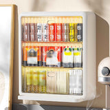 Wall Mounted Coffee Capsule Holder Clear Acrylic Compact Tea Bag Storage Rack for Office L Two Layer Without Grids + One Layer with Three Compartments In Australia - Darrahopens