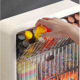 Wall Mounted Coffee Capsule Holder Clear Acrylic Compact Tea Bag Storage Rack for Office L Two Layer Without Grids + One Layer with Three Compartments In Australia - Darrahopens