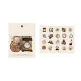 40pcs Vintage Romantic Stickers Quicksand Series PET Delicate Patterns Nostalgic Decals for Diary Notebook Clock In Australia - Darrahopens
