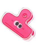 Stationery Clip Plastic Cute Cartoon Double Sided Multifunctional Long Tail Document Clamps For Office Supplies Binder Paper Red Expression In Australia - Darrahopens