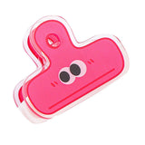 Stationery Clip Plastic Cute Cartoon Double Sided Multifunctional Long Tail Document Clamps For Office Supplies Binder Paper Red Expression In Australia - Darrahopens