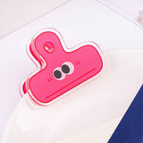 Stationery Clip Plastic Cute Cartoon Double Sided Multifunctional Long Tail Document Clamps For Office Supplies Binder Paper Red Expression In Australia - Darrahopens