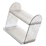 2 Tier Desk Organizer Double Layer Storage Rack Transparent Desktop Stand Holder for Stationery Cosmetic Transparent Grey In Australia - Darrahopens