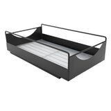 Pull Out Cabinet Organizer Carbon Steel Smooth Sliding Silent Slide Out Pantry Shelves for Bathroom Wardrobe Black M 227x401x85mm In Australia - Darrahopens