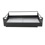 Pull Out Cabinet Organizer Carbon Steel Smooth Sliding Silent Slide Out Pantry Shelves for Bathroom Wardrobe Black M 227x401x85mm