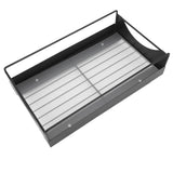 Pull Out Cabinet Organizer Carbon Steel Smooth Sliding Silent Slide Out Pantry Shelves for Bathroom Wardrobe Black M 227x401x85mm In Australia - Darrahopens