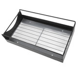 Pull Out Cabinet Organizer Carbon Steel Smooth Sliding Silent Slide Out Pantry Shelves for Bathroom Wardrobe Black M 227x401x85mm