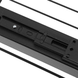 Pull Out Cabinet Organizer Carbon Steel Smooth Sliding Silent Slide Out Pantry Shelves for Bathroom Wardrobe Black M 227x401x85mm