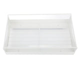 Pull Out Cabinet Organizer Carbon Steel Smooth Sliding Silent Slide Out Pantry Shelves for Bathroom Wardrobe White M 227x401x85mm