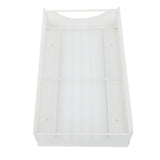 Pull Out Cabinet Organizer Carbon Steel Smooth Sliding Silent Slide Out Pantry Shelves for Bathroom Wardrobe White M 227x401x85mm