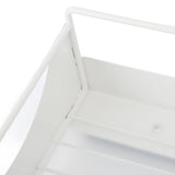 Pull Out Cabinet Organizer Carbon Steel Smooth Sliding Silent Slide Out Pantry Shelves for Bathroom Wardrobe White M 227x401x85mm