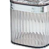 Toothpick Holder Large Capacity Fashion Look Toothpick Container Storage Box Jar for Home Restaurant Smoky Gray