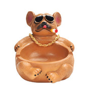 Cartoon Animal Ashtray Household Innovative Decorative Bully Dog Ashtray for Living Room Brown In Australia - Darrahopens