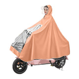 Electric Motorcycle Rain Cape Extended Full Body with Helmet Rainstorm Proof for Mobility Scooter Bicycle Cycling Orange XXXXL In Australia - Darrahopens