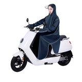 Electric Bike Raincoat Enlarged Protection Oxford Cloth Adults Sleeve Rain Poncho for Cycling Navy Blue 5XL In Australia - Darrahopens