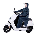 Electric Bike Raincoat Enlarged Protection Oxford Cloth Adults Sleeve Rain Poncho for Cycling Navy Blue 5XL In Australia - Darrahopens