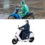 Electric Bike Raincoat Enlarged Protection Oxford Cloth Adults Sleeve Rain Poncho for Cycling Navy Blue 5XL In Australia - Darrahopens