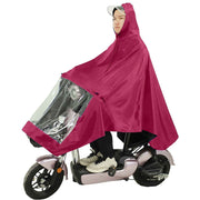 Motorcycle Rain Poncho Rainstorm Protection Unisex Single Oxford Cloth Motorcycle Adult Raincoat for Electric Bike Jujube Red In Australia - Darrahopens