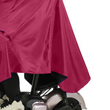Motorcycle Rain Poncho Rainstorm Protection Unisex Single Oxford Cloth Motorcycle Adult Raincoat for Electric Bike Jujube Red