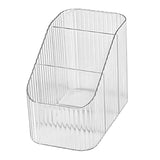 Pen Holder with 3 Compartments PP Transparent Makeup Brush Holder Desktop Stationery Organizer for Bedroom Dorm School Office In Australia - Darrahopens