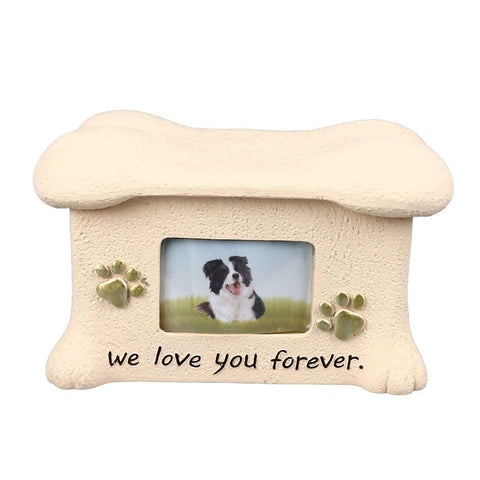Pet Memorial Urns for Dog Ashes Pet Urns Box Dog Ashes Keepsake Box Dog Urn With 2 Paws Photo Display Bone Shaped Lid In Australia - Darrahopens