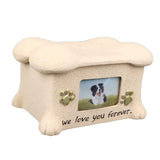 Pet Memorial Urns for Dog Ashes Pet Urns Box Dog Ashes Keepsake Box Dog Urn With 2 Paws Photo Display Bone Shaped Lid In Australia - Darrahopens