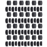 72Pcs Plastic Bed Slat End Caps Holders Centre Caps Plastic Connector Furniture Accessories for Holding and Securing Slats Black