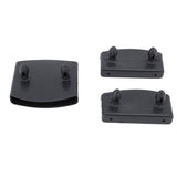72Pcs Plastic Bed Slat End Caps Holders Centre Caps Plastic Connector Furniture Accessories for Holding and Securing Slats Black