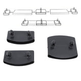 72Pcs Plastic Bed Slat End Caps Holders Centre Caps Plastic Connector Furniture Accessories for Holding and Securing Slats Black