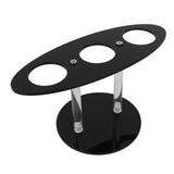 Ice Cream Cone Holder Stand Acrylic 3 Holes Hand Roll Sushi Display Stand for Party Wedding Christmas Thanksgiving